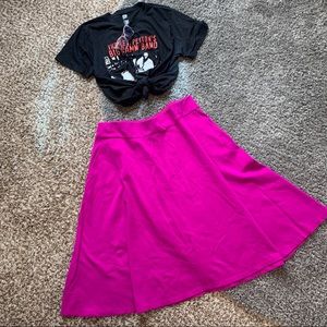 Lane Bryant Orchid Purple Ponte Circle Skirt